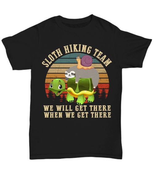 sloth hiking team we will get there t-shirt sloth lover hike camping tee gifts apparel casual tee shirt
sloth hiking team we will get there t-shirt sloth lover hike camping tee gifts apparel casual tee shirt