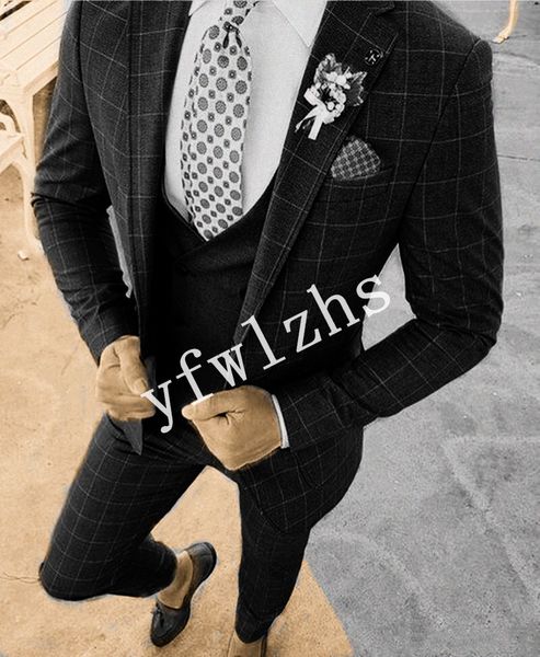 новый стиль решетчатых красивый нотч groom смокинги мужчин костюмы венчания / prom / dinner best man blazer (куртка + брюки + tie + vest) w3, Black;gray
новый стиль решетчатых красивый нотч groom смокинги мужчин костюмы венчания / prom / dinner best man blazer (куртка + брюки + tie + vest) w3, Black;gray