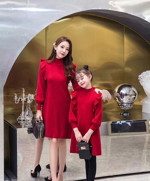 girls red knitted sweater dress korean style family clothes fall winter children long knitwear mother-child ruffles dresses p363, Blue
girls red knitted sweater dress korean style family clothes fall winter children long knitwear mother-child ruffles dresses p363, Blue