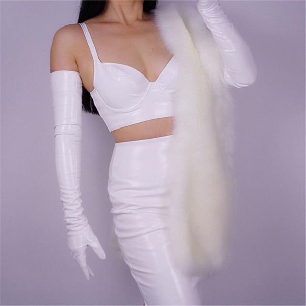 patent leather long gloves 70cm long section elbow simulation leather pu mirror bright skin bright white qpbs70, Blue;gray
patent leather long gloves 70cm long section elbow simulation leather pu mirror bright skin bright white qpbs70, Blue;gray
