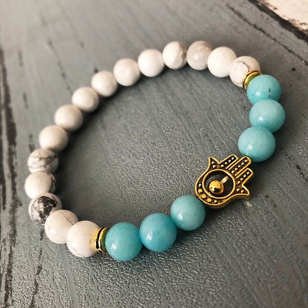 tennis grade a amazonite beaded bracelet gold hamsa mala jewelry howlite & for men, Golden;silver
tennis grade a amazonite beaded bracelet gold hamsa mala jewelry howlite & for men, Golden;silver