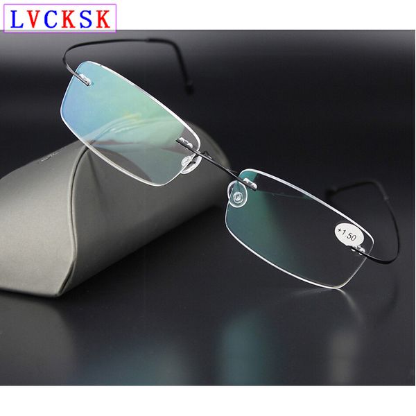 ultralight rimless titanium alloy reading glasses for women men hyperopia spectacles magnifier presbyopia eyeglasses n5, White;black
ultralight rimless titanium alloy reading glasses for women men hyperopia spectacles magnifier presbyopia eyeglasses n5, White;black