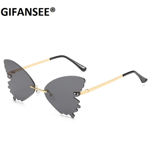 sunglasses 2021 vintage butterfly women fashion rimless sun glasses trending party cat eye mirror eyewear uv400 shades, White;black
sunglasses 2021 vintage butterfly women fashion rimless sun glasses trending party cat eye mirror eyewear uv400 shades, White;black