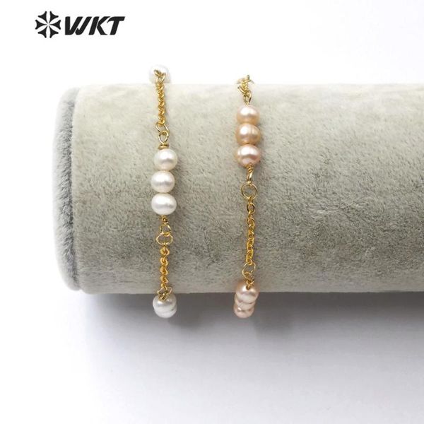 wt-b498 wkt natural pearl bracelet pearl with gold electroplated bracelet women fashion charm jewelry pearl:6-7mm, Golden;silver
wt-b498 wkt natural pearl bracelet pearl with gold electroplated bracelet women fashion charm jewelry pearl:6-7mm, Golden;silver