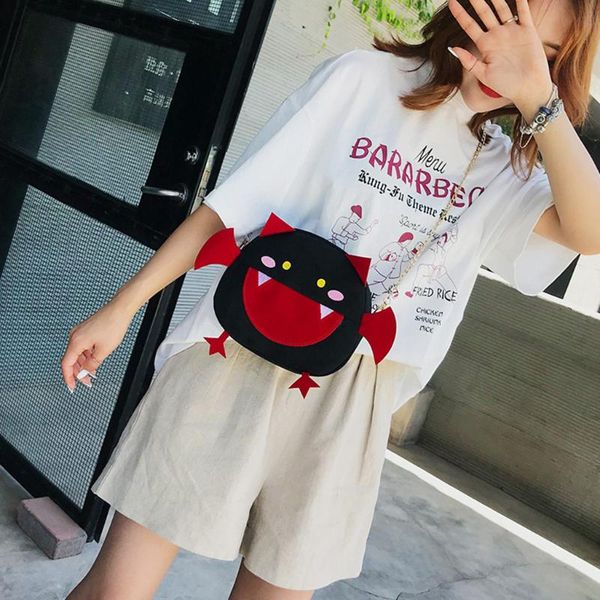 women's cartoon devil crossbody bag chic shoulder bag phone change 
women's cartoon devil crossbody bag chic shoulder bag phone change