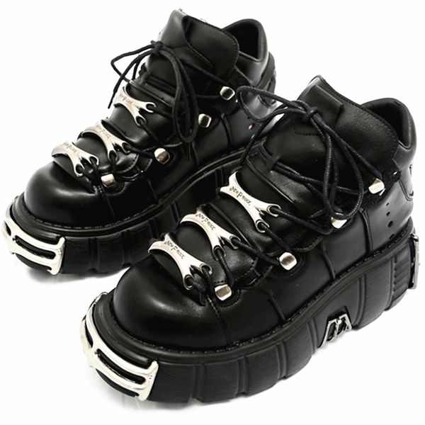 rasmeup 2020 punk style women sneakers lace-up 6cm platform shoes woman creepers female casual flats metal decor tenis feminino, Black
rasmeup 2020 punk style women sneakers lace-up 6cm platform shoes woman creepers female casual flats metal decor tenis feminino, Black