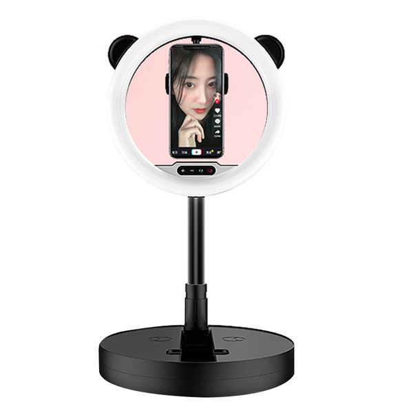 led fill light, dimmable round stand, phone stand light, self-timer live video recording light
led fill light, dimmable round stand, phone stand light, self-timer live video recording light