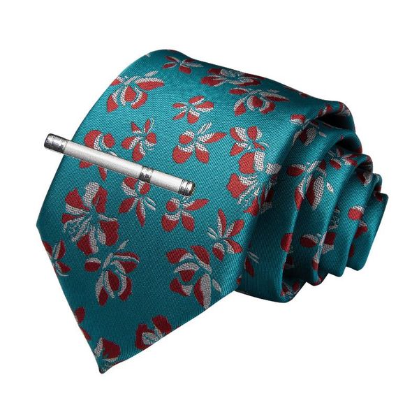 quality men's necktie green red floral wedding tie for men dropshipping dibangu designer hanky cufflinks clip tie set sjt-7200, Black;gray
quality men's necktie green red floral wedding tie for men dropshipping dibangu designer hanky cufflinks clip tie set sjt-7200, Black;gray