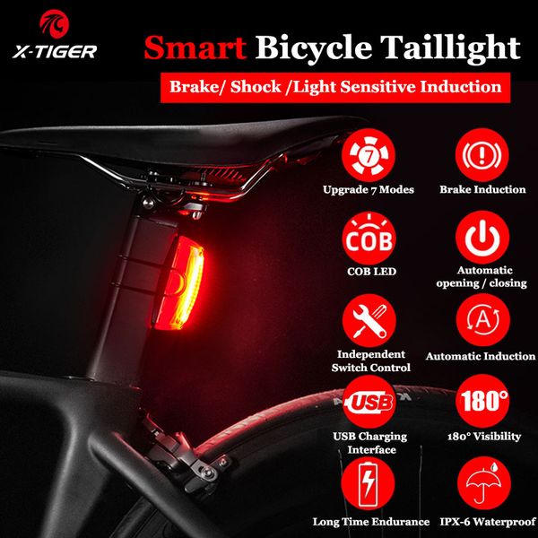 bike lights x-tiger bicycle rear light smart auto start/sbrake sensing ipx6 waterproof usb charge led cycling taillight
bike lights x-tiger bicycle rear light smart auto start/sbrake sensing ipx6 waterproof usb charge led cycling taillight