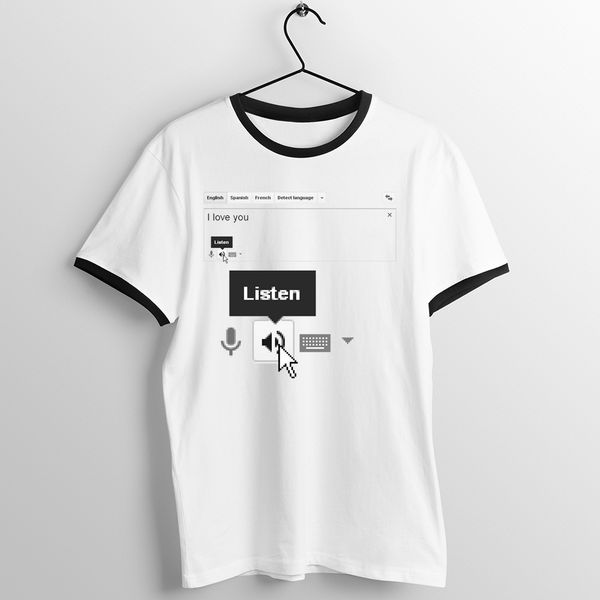 black trim t shirt google translate i love you listen sad boi forever alone printed tee
black trim t shirt google translate i love you listen sad boi forever alone printed tee