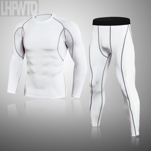 men compression thermal underwear suit fitness exercise wicking sportswear mma thermal clothing mens underwear long johns, Black;white 
men compression thermal underwear suit fitness exercise wicking sportswear mma thermal clothing mens underwear long johns, Black;white