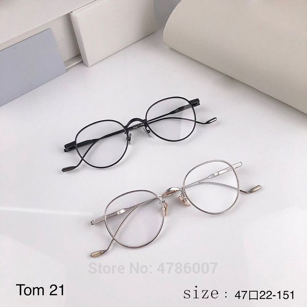 fashion sunglasses frames korean brand design gentle tom21 optical eyeglasses women men titanium alloy round prescription, Black
fashion sunglasses frames korean brand design gentle tom21 optical eyeglasses women men titanium alloy round prescription, Black