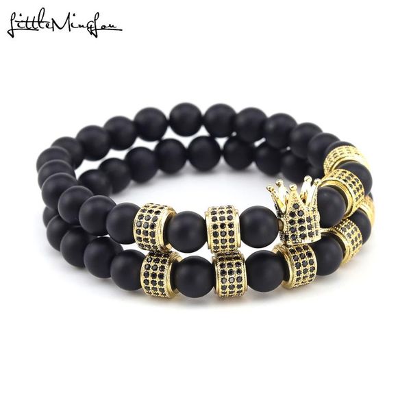 charm bracelets luxury crown bracelet micro pave cz cylinder charms natural stone beads men & bangles for jewelry family gift, Golden;silver
charm bracelets luxury crown bracelet micro pave cz cylinder charms natural stone beads men & bangles for jewelry family gift, Golden;silver