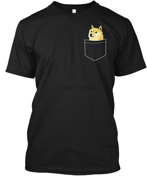 men t shirt pocket doge shiba inu dank meme women t-shirt