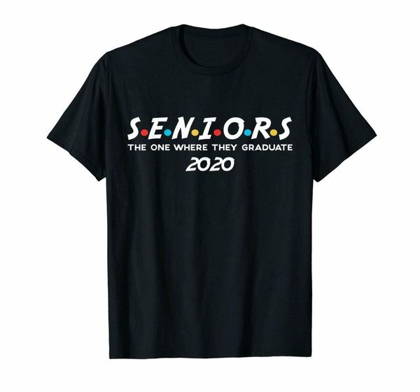 2020 mens new fashion brand senior class of 2020 graduate t-shirt