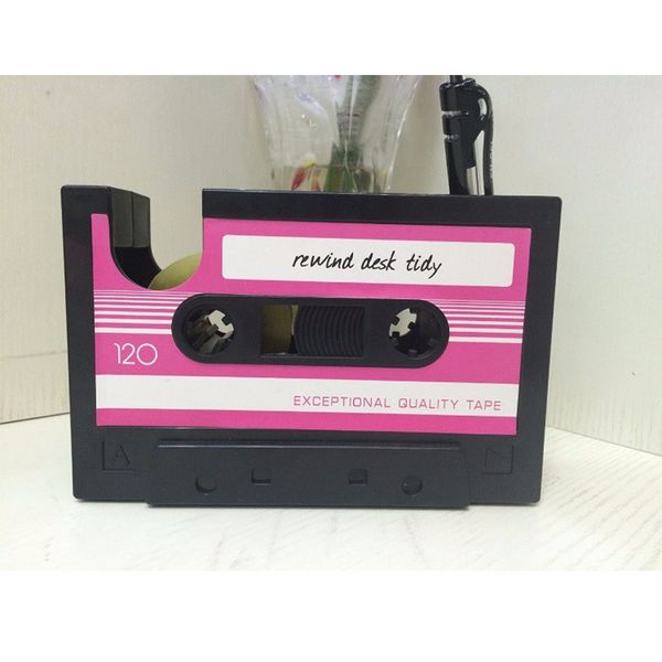 vintage cassette style tape dispenser pen holder pencil container stationery organizer tape cutter
vintage cassette style tape dispenser pen holder pencil container stationery organizer tape cutter