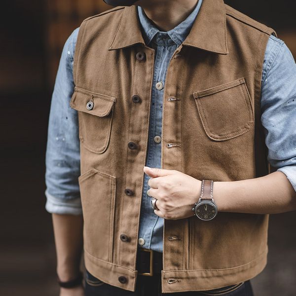 men's cami bead mens vest american retro tooling vest canvas multi-pocket jacket casual safari style men, Black;white
men's cami bead mens vest american retro tooling vest canvas multi-pocket jacket casual safari style men, Black;white