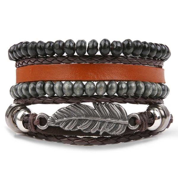 charm bracelets ifmia vintage leather beads bracelet bangles multiple fashion wristbands leaf set for men 2021 party jewelry, Golden;silver
charm bracelets ifmia vintage leather beads bracelet bangles multiple fashion wristbands leaf set for men 2021 party jewelry, Golden;silver