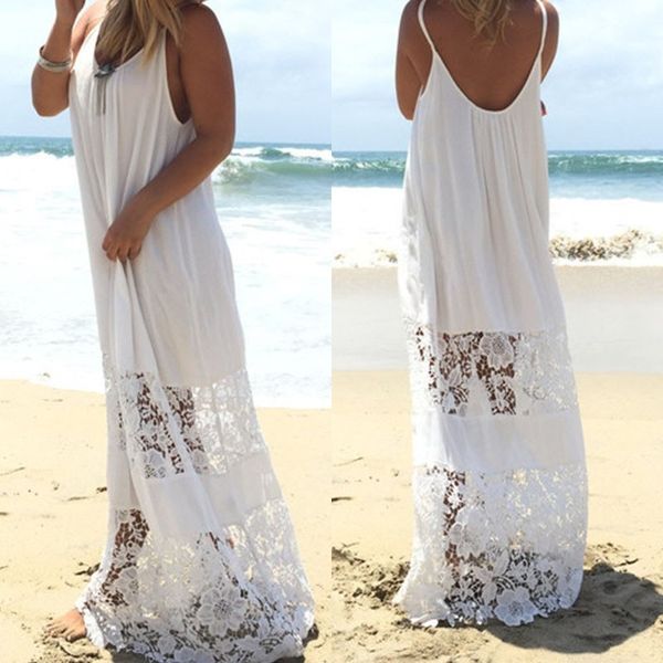 casual dresses elegant bohemian lace dress women's spaghetti strap beach sundress zanzea summer maxi vestidos female backless oversized, Black;gray
casual dresses elegant bohemian lace dress women's spaghetti strap beach sundress zanzea summer maxi vestidos female backless oversized, Black;gray