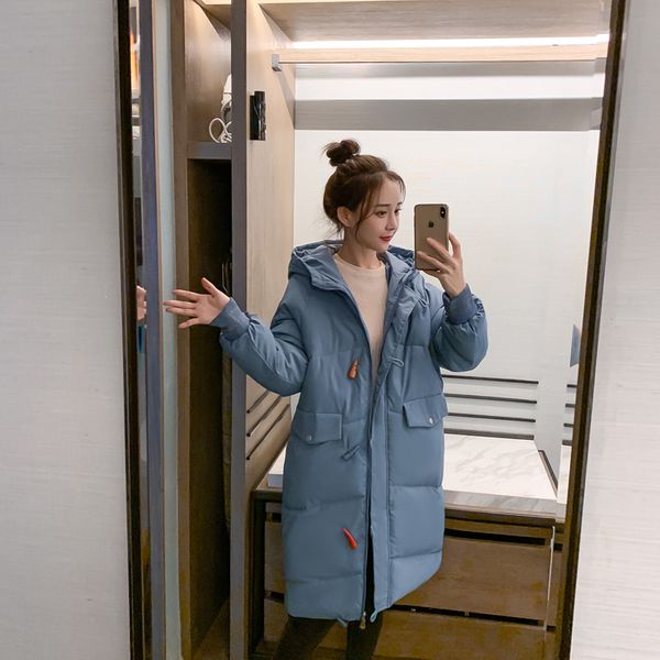 long hooded padded coat patchwork horn button big pocket jacket msfilia thick casual 2020 winter women sweety solid color parker, Black
long hooded padded coat patchwork horn button big pocket jacket msfilia thick casual 2020 winter women sweety solid color parker, Black