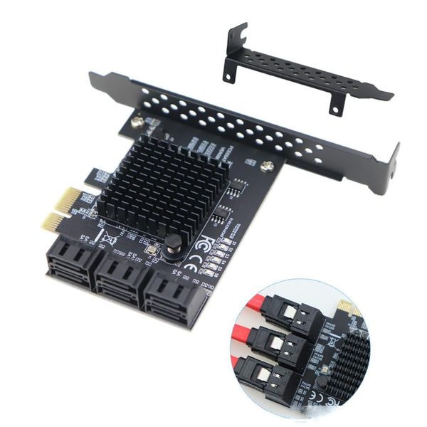pcie 2.0 x1 to sata iii 6 ports adapter card marvell chipset non-raid for ipfs hard drive mining and adding sata 3.0 devices
pcie 2.0 x1 to sata iii 6 ports adapter card marvell chipset non-raid for ipfs hard drive mining and adding sata 3.0 devices