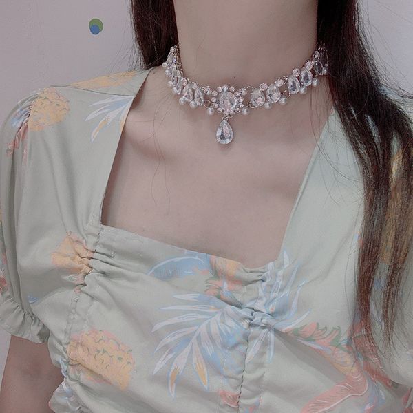 chokers fyuan vintage crystal choker necklaces for women water drop pendant statements jewelry party gifts, Golden;silver
chokers fyuan vintage crystal choker necklaces for women water drop pendant statements jewelry party gifts, Golden;silver