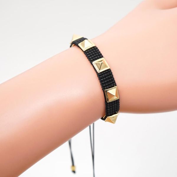1pcs japanese rice beads gold rivet mix colorful strip bracelet adjustable for women girl jewelry accessories gifts, Golden;silver
1pcs japanese rice beads gold rivet mix colorful strip bracelet adjustable for women girl jewelry accessories gifts, Golden;silver