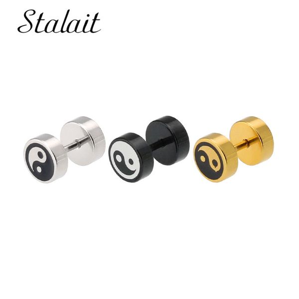 stud fashion exquisite gossip pattern puncture double-sided barbell earrings titanium stainless steel hypoallergenic, Golden;silver
stud fashion exquisite gossip pattern puncture double-sided barbell earrings titanium stainless steel hypoallergenic, Golden;silver