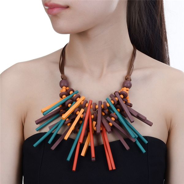 chokers vintage statement necklac wood double leather chain jewelry accessories collar necklace women, Golden;silver
chokers vintage statement necklac wood double leather chain jewelry accessories collar necklace women, Golden;silver