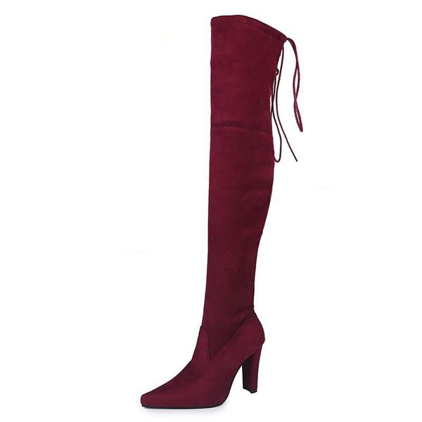 2020 winter new fashionlarge size long women's boots were thin high-heeled thick suede over-the-knee women short plush, Black
2020 winter new fashionlarge size long women's boots were thin high-heeled thick suede over-the-knee women short plush, Black
