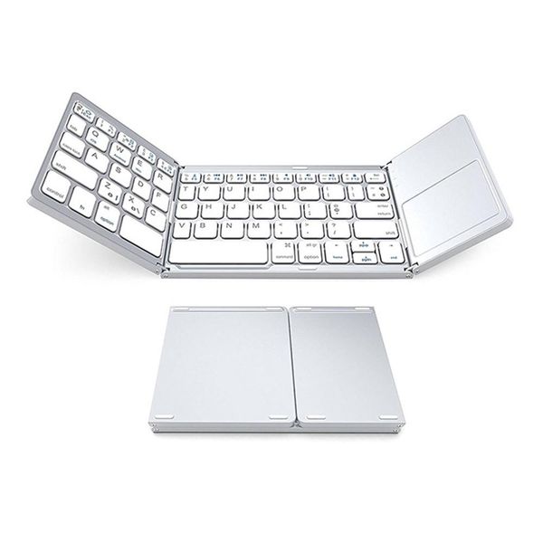 portable folding ultra-thin tri-fold bluetooth wireless bluetooth keyboard with touchpad phone tablet white new
portable folding ultra-thin tri-fold bluetooth wireless bluetooth keyboard with touchpad phone tablet white new