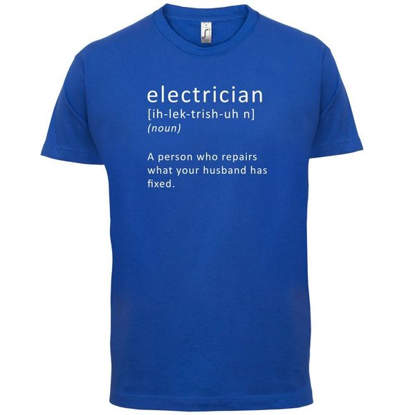 electrician definition - mens t-shirt - sparky / tradesman / funnymans unique cotton short sleeves o-neck t shirt black style
electrician definition - mens t-shirt - sparky / tradesman / funnymans unique cotton short sleeves o-neck t shirt black style