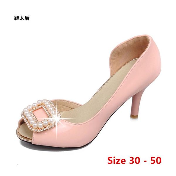 shoes woman high heels pumps sandals fashion summer ladies stiletto peep toe shoes small big size 30 - 50, Black
shoes woman high heels pumps sandals fashion summer ladies stiletto peep toe shoes small big size 30 - 50, Black