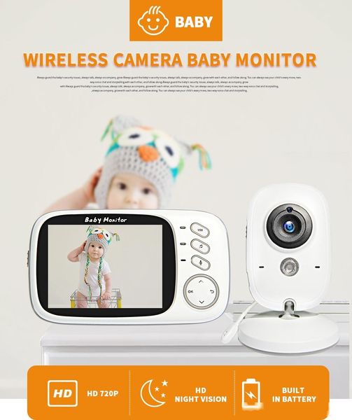 wireless video color baby monitor 3.2 inch high resolution baby nanny security camera night vision temperature sleeping monitor
wireless video color baby monitor 3.2 inch high resolution baby nanny security camera night vision temperature sleeping monitor