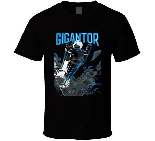 gigantor action anime japanese robot cartoon tetsujin black t shirt new from us