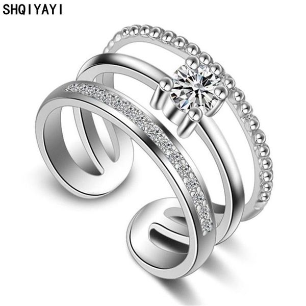 shqiyayi womens wedding and engagement ring 3 layers adjustable size rings cubic zirconia cocktail party fashion jewelry 121, Slivery;golden
shqiyayi womens wedding and engagement ring 3 layers adjustable size rings cubic zirconia cocktail party fashion jewelry 121, Slivery;golden