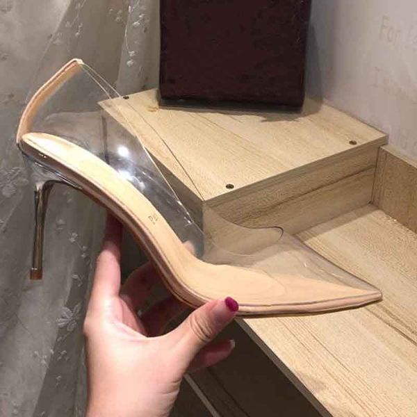 red bottom women clear pvc transparent pumps sandals red sole stilettos high heels point toes womens party shoes nightclub pump 34-42, Black
red bottom women clear pvc transparent pumps sandals red sole stilettos high heels point toes womens party shoes nightclub pump 34-42, Black