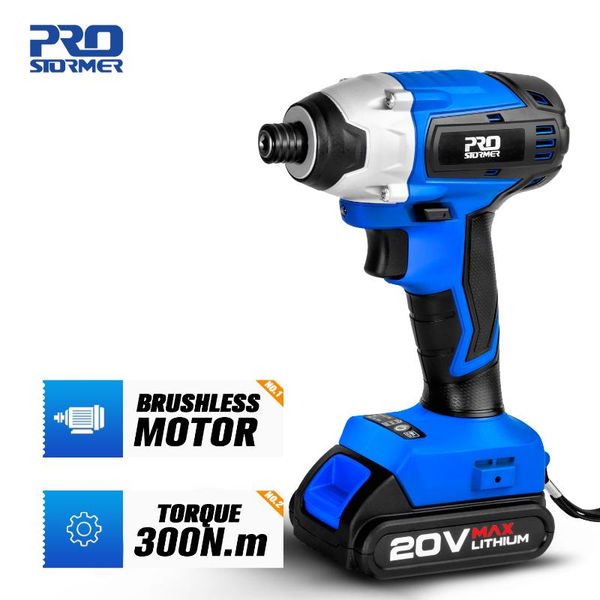 impact electric screwdriver cordless drill 300nm brushless motor 20v power tool by prostormer
impact electric screwdriver cordless drill 300nm brushless motor 20v power tool by prostormer