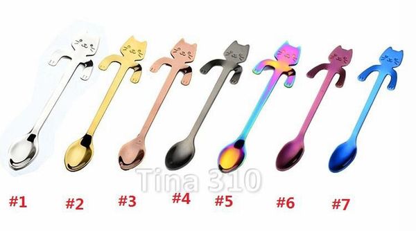 fashion 304 gold plated stainless steel creative kitten stirring spoon cartoon cat coffee spoon mug tea spoon 7 colors t3i5685
fashion 304 gold plated stainless steel creative kitten stirring spoon cartoon cat coffee spoon mug tea spoon 7 colors t3i5685