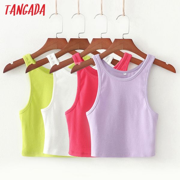 tangada women strethy solid crop sleeveless backless short blouses shirts female casual 1d437, White
tangada women strethy solid crop sleeveless backless short blouses shirts female casual 1d437, White