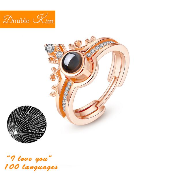 wedding rings crown double layer 100 languages i love you adjustable projection ring copper resizable fashion trendy women jewelry gift, Slivery;golden
wedding rings crown double layer 100 languages i love you adjustable projection ring copper resizable fashion trendy women jewelry gift, Slivery;golden