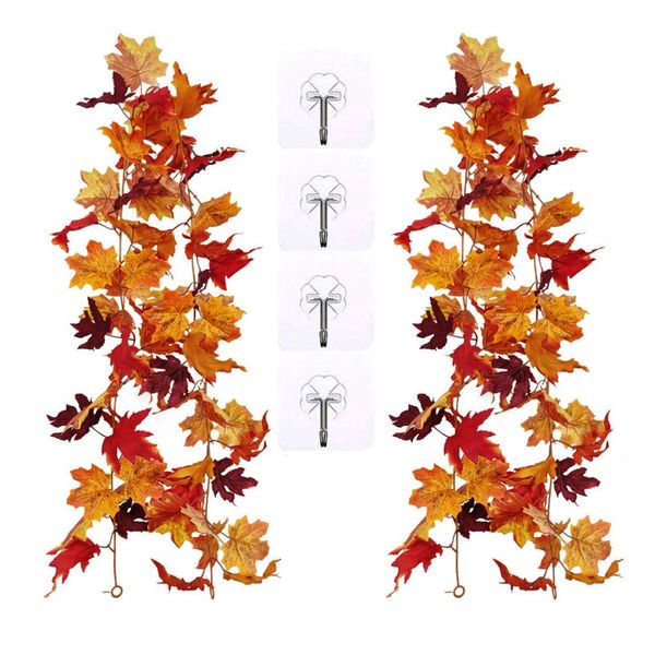 2 pack fall garland , 5.7ft/piece hanging vine garland artificial autumn foliage thanksgiving decor
2 pack fall garland , 5.7ft/piece hanging vine garland artificial autumn foliage thanksgiving decor
