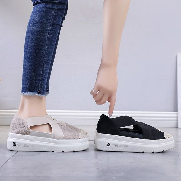 sandals women's summer 2020 new breathable thick-bottomed muffin sandals lazy wear flat-bottomed lefu women's shoes, Black
sandals women's summer 2020 new breathable thick-bottomed muffin sandals lazy wear flat-bottomed lefu women's shoes, Black