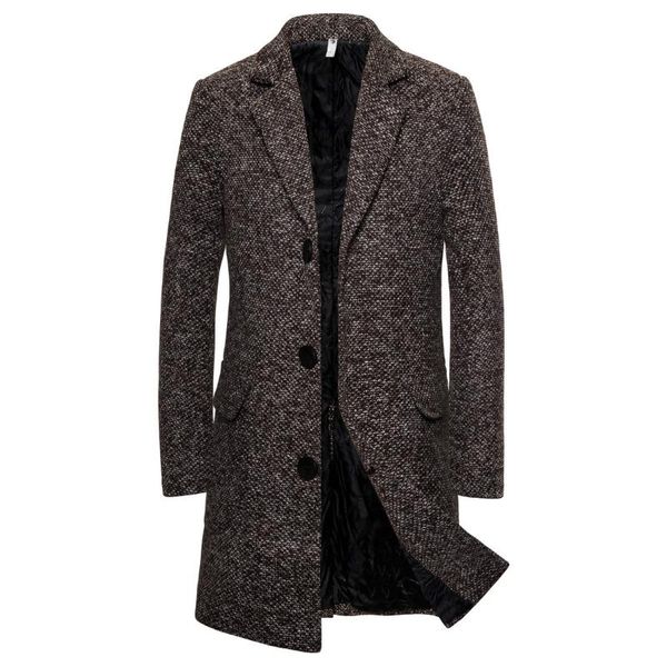 men's wool & blends coats men autumn jacket luxurious brand clothing trench coat winter overcoat 2021, Black
men's wool & blends coats men autumn jacket luxurious brand clothing trench coat winter overcoat 2021, Black
