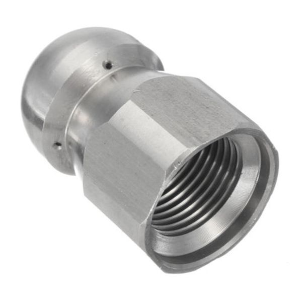 1/4 inch pressure washer drain sewer cleaning female nozzle jet hole 1 forward 3 rear spray stainless steel 17mm od
1/4 inch pressure washer drain sewer cleaning female nozzle jet hole 1 forward 3 rear spray stainless steel 17mm od