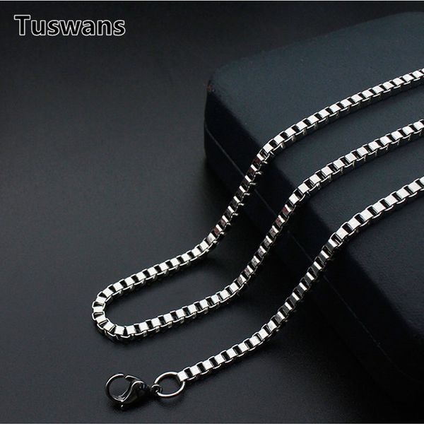 chains 1mm/1.5mm/2mm/2.4mm/3mm silver color women men box chain 316l stainless steel necklace for jewelry 18-22inch
chains 1mm/1.5mm/2mm/2.4mm/3mm silver color women men box chain 316l stainless steel necklace for jewelry 18-22inch