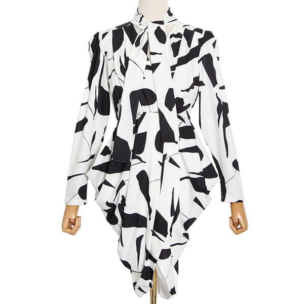 seebeautiful loose dress v-neck long sleeve printed pleated irregular woman summer autumn 2020 new fashion t630, Black;gray
seebeautiful loose dress v-neck long sleeve printed pleated irregular woman summer autumn 2020 new fashion t630, Black;gray