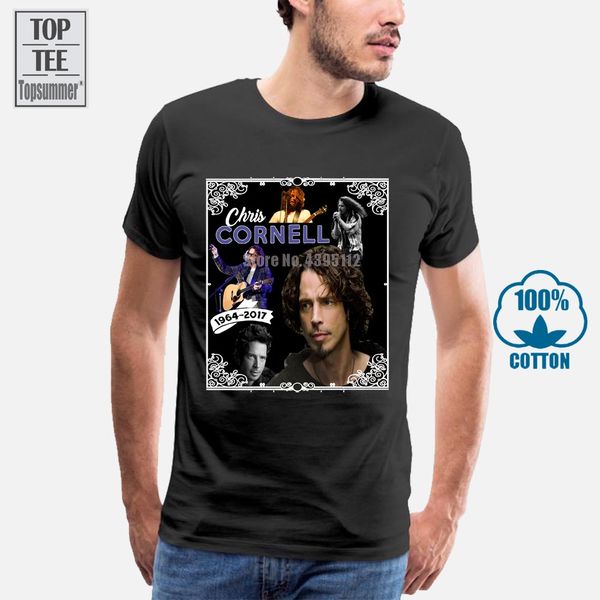 chris cornell 1964 2017 tribute men's t shirt custom printed hipster tees t shirt