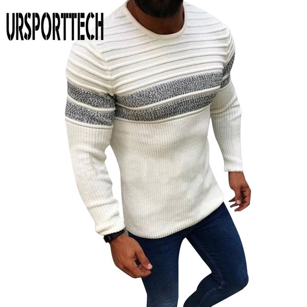 2020 autumn winter casual men's sweater o-neck striped slim fit knitted sweater men pullover oversize mens clothing pull homme, White;black
2020 autumn winter casual men's sweater o-neck striped slim fit knitted sweater men pullover oversize mens clothing pull homme, White;black