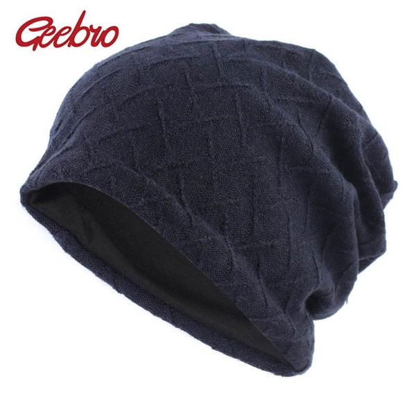 geebro women's winter beanie hat 2020 new knitted slouchy beanie for women plaid thick warm skullies hat for female dq835, Blue;gray
geebro women's winter beanie hat 2020 new knitted slouchy beanie for women plaid thick warm skullies hat for female dq835, Blue;gray